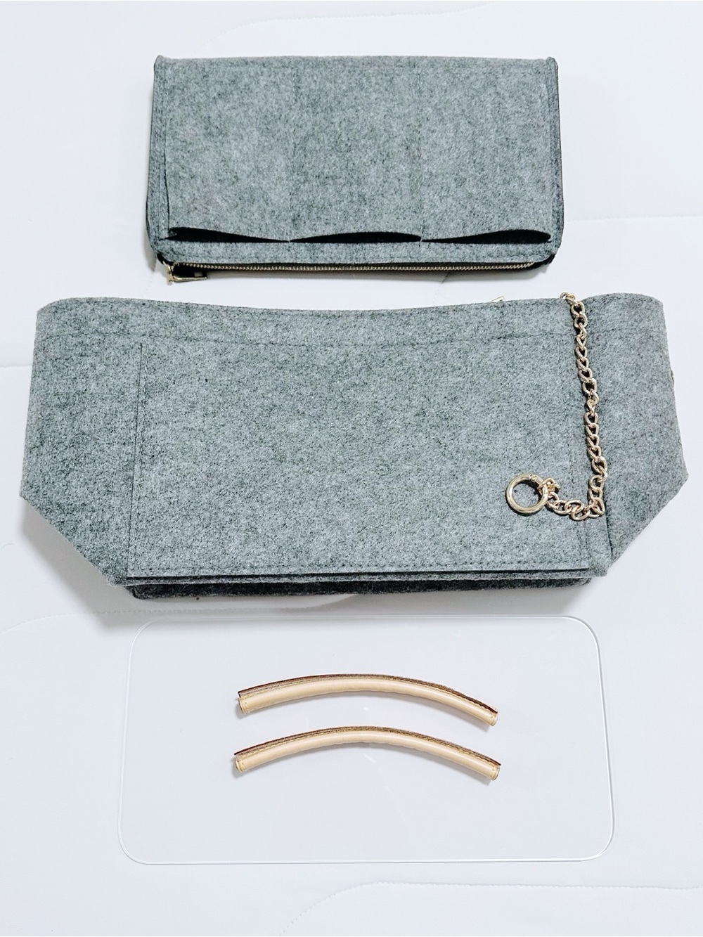 Louis Vuitton Neverfull MM - Felt Insert + Acrylic Base Shaper + Handle Covers - Picture 6 of 6